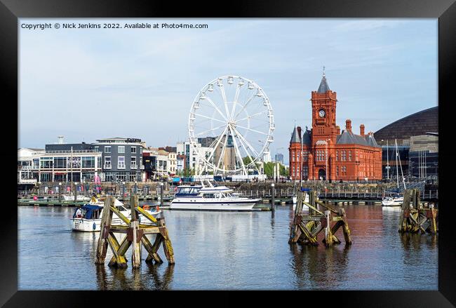 Cardiff Bay Waterfront South Wales Framed Print by Nick Jenkins