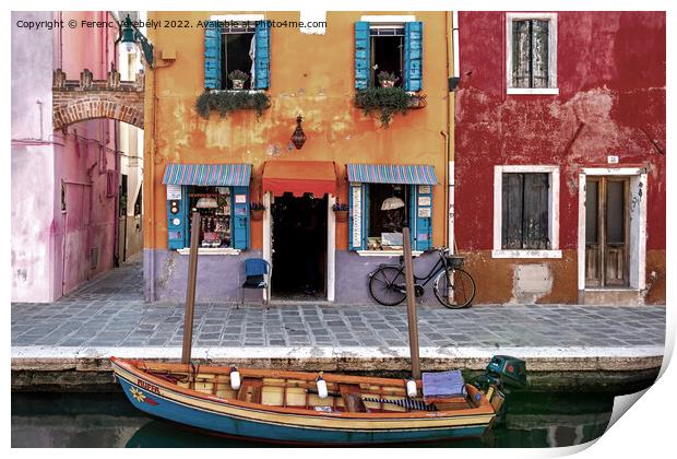 Burano style        Print by Ferenc Verebélyi