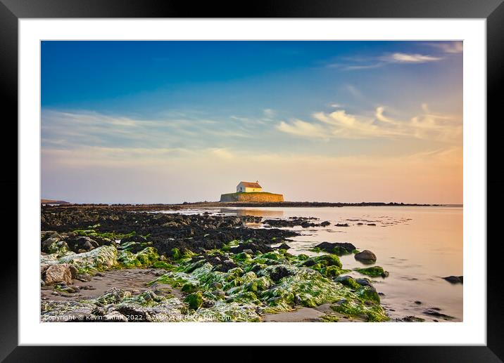 Church in the sea Framed Mounted Print by Kevin Smith