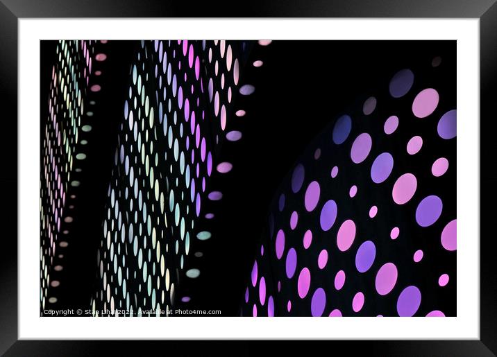 Abstract colorful dots Framed Mounted Print by Stan Lihai