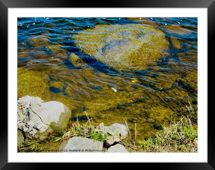 Rocks in the river Framed Mounted Print by Stephanie Moore