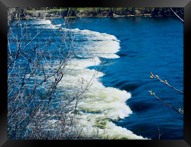Rideau River Rapids Framed Print by Stephanie Moore