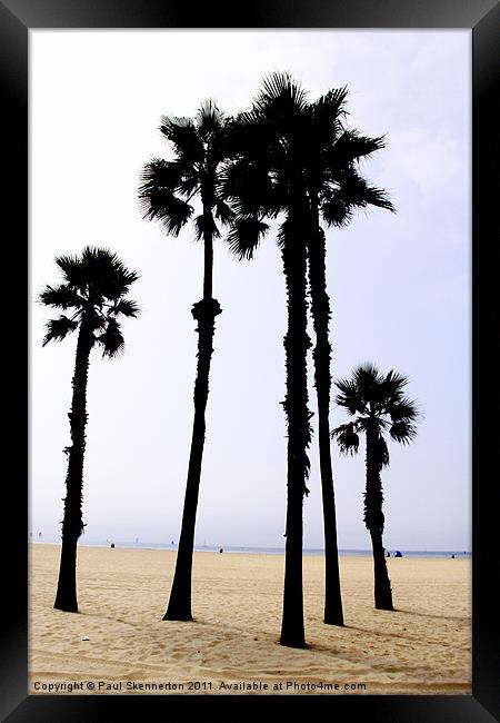 Santa Monica Beach Framed Print by Paul Skennerton