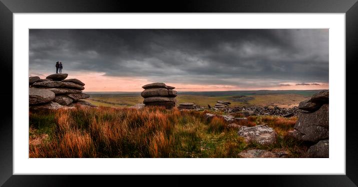 Cheesewring, Bodmin Moor, Cornwall, England Framed Mounted Print by Maggie McCall
