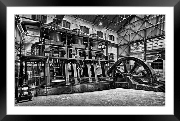 River Don Engine, Sheffield Framed Mounted Print by Darren Galpin
