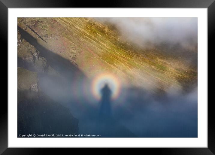 Brocken spectre in the Brecon Beacons National Park Framed Mounted Print by Dan Santillo