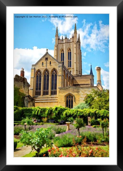 St Edmundsbury Cathedral Framed Mounted Print by Ian Merton