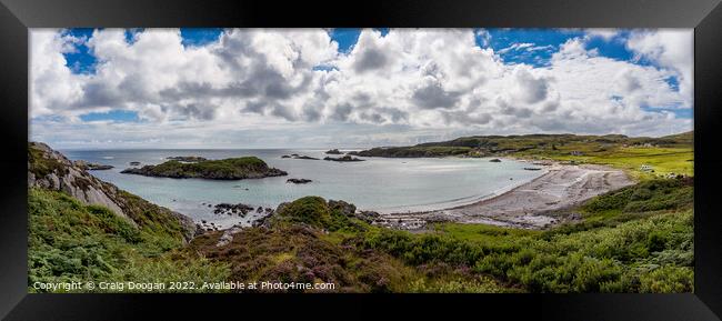 Uisken Beach - Isle of Mull Framed Print by Craig Doogan