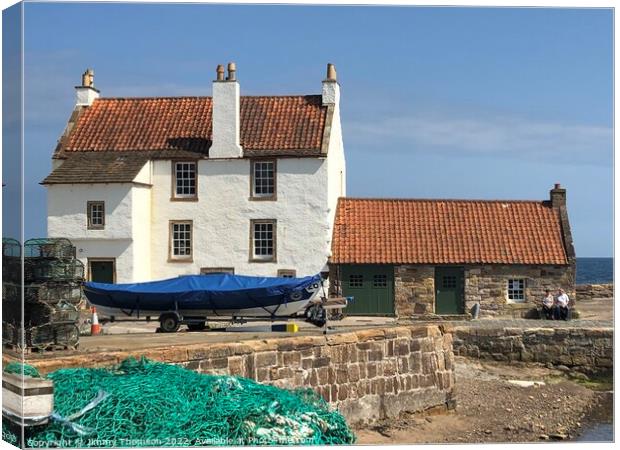 Around the harbour of Pittenweem Fife Scotland  Canvas Print by Jimmy Thomson