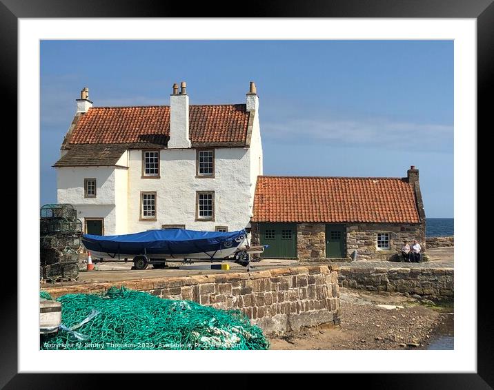 Around the harbour of Pittenweem Fife Scotland  Framed Mounted Print by Jimmy Thomson
