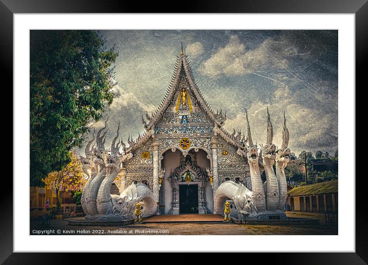 Wat Sop Ruak,Wiang, Chiang Saen District, Thailand Framed Mounted Print by Kevin Hellon