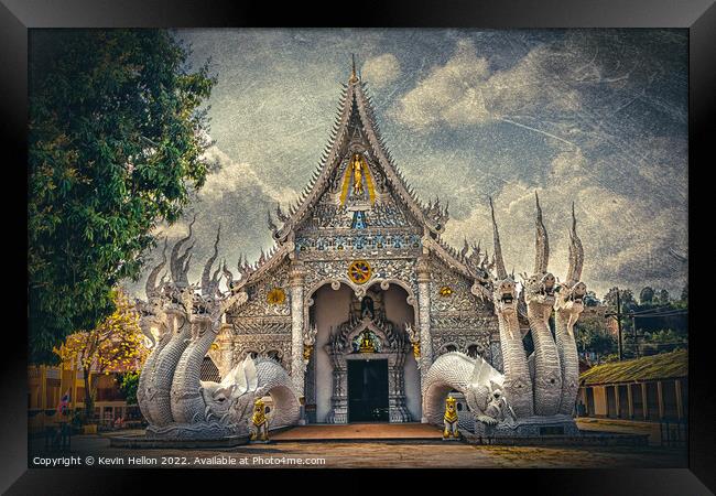Wat Sop Ruak,Wiang, Chiang Saen District, Thailand Framed Print by Kevin Hellon