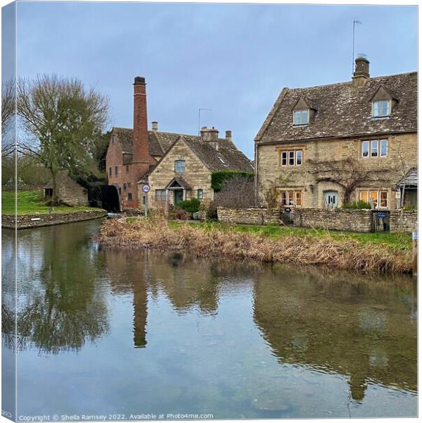 Cotswold reflections Canvas Print by Sheila Ramsey