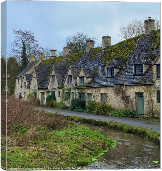 Arlington Row cottages Canvas Print by Sheila Ramsey