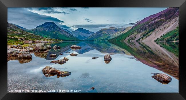 Wast Water, Lake District Framed Print by Jim Monk