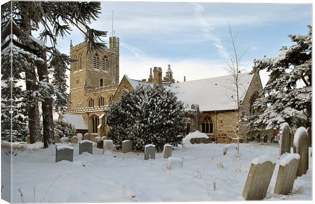 The Church in Winter Canvas Print by graham young