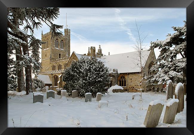 The Church in Winter Framed Print by graham young