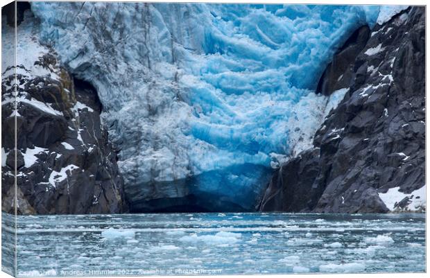 Ice, rocks and seawater Canvas Print by Andreas Himmler