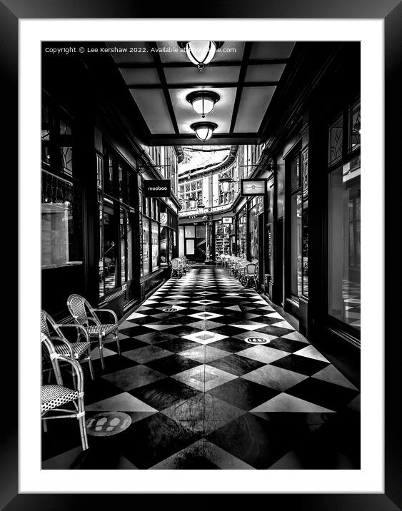 "Ethereal Elegance: A Captivating Shopping Mall" Framed Mounted Print by Lee Kershaw