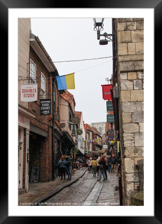 The Shambles Signs Framed Mounted Print by GJS Photography Artist