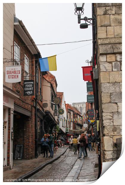 The Shambles Signs Print by GJS Photography Artist