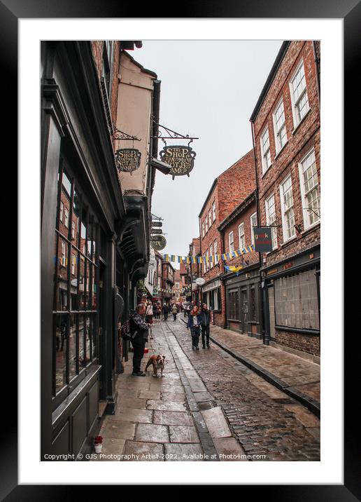 Up The Shambles Framed Mounted Print by GJS Photography Artist