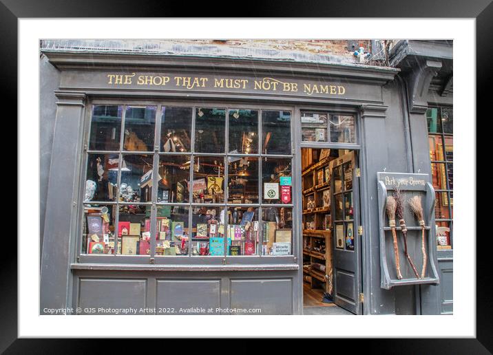 The Shop That Must Not Be Named Framed Mounted Print by GJS Photography Artist