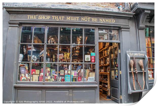 The Shop That Must Not Be Named Print by GJS Photography Artist