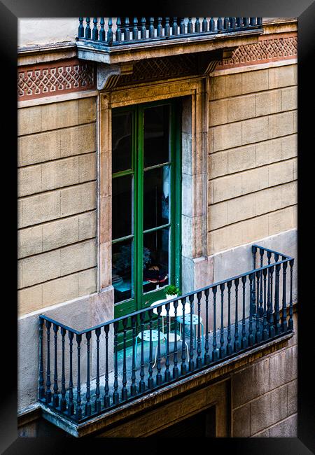 Balcony for Two Framed Print by Gerry Walden LRPS