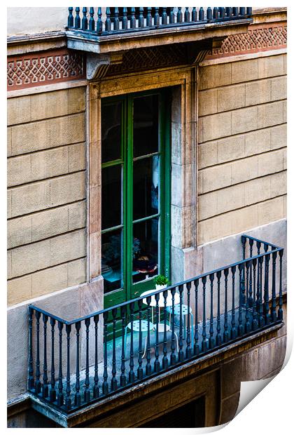 Balcony for Two Print by Gerry Walden LRPS