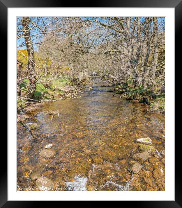 Marske Beck at Orgate, Marske, Richmond. North Yorks Framed Mounted Print by Richard Laidler