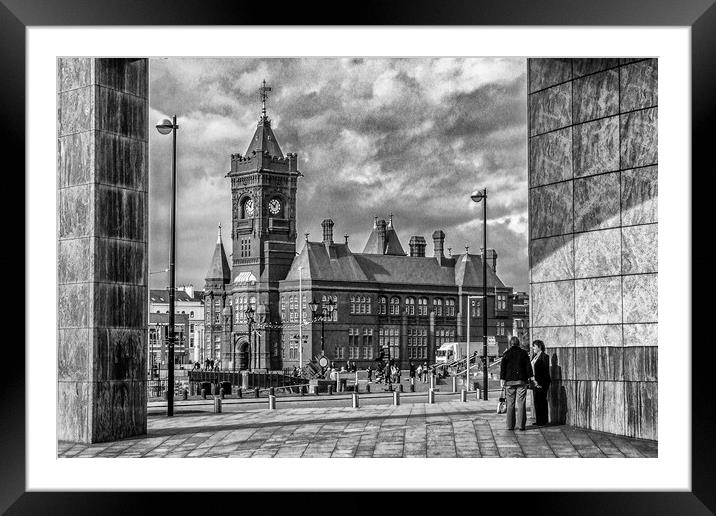 Cardiffs Iconic Pierhead Building Framed Mounted Print by Steve Purnell