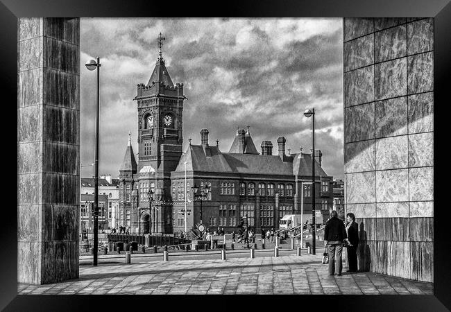 Cardiffs Iconic Pierhead Building Framed Print by Steve Purnell