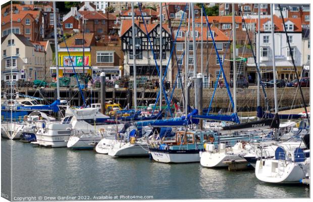 Scarborough Harbour Canvas Print by Drew Gardner