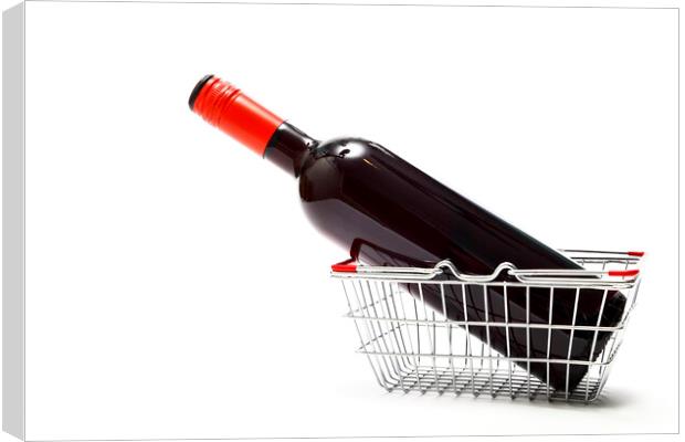 Shopping for Wine Canvas Print by Drew Gardner