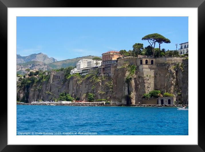 Sorrento  Framed Mounted Print by Sheila Ramsey