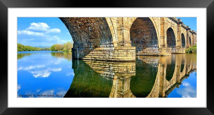 Lune Aqueduct Reflections Framed Mounted Print by Michele Davis
