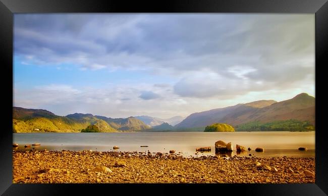 Derwentwater  Framed Print by Victor Burnside