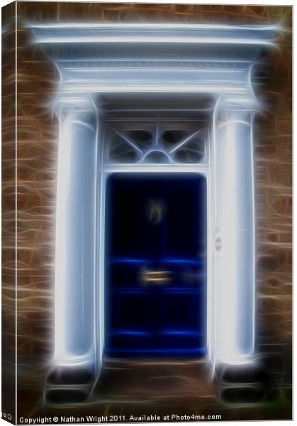 Blue door Canvas Print by Nathan Wright