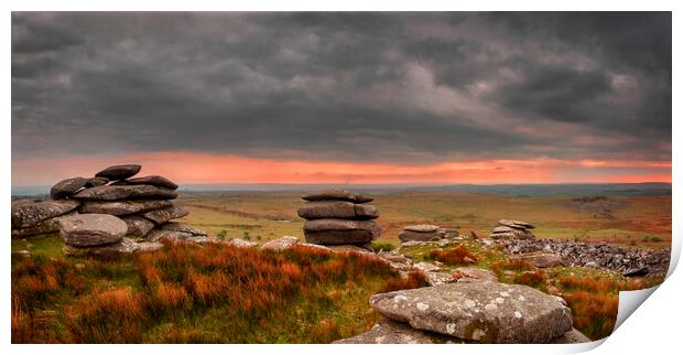 Cheesewring, Bodmin Moor, Cornwall, England Print by Maggie McCall
