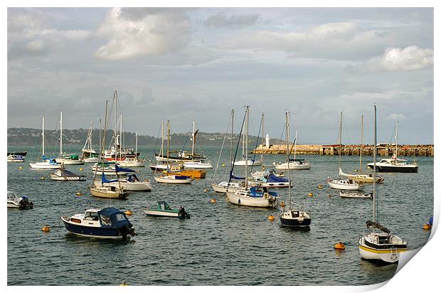 Brixham Outer Harbour Print by graham young