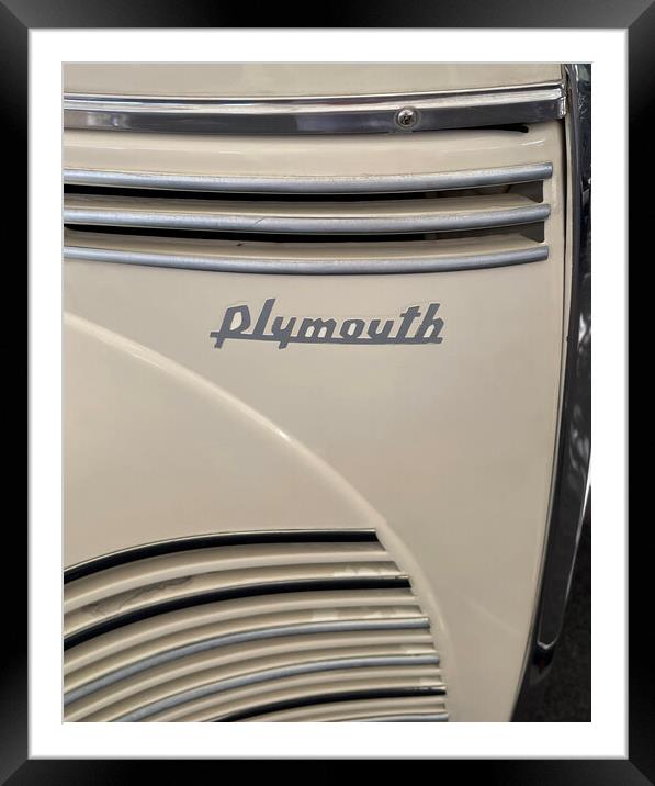 1940 Plymouth P-10 Chrysler Vehicle Framed Mounted Print by Antonio Ribeiro
