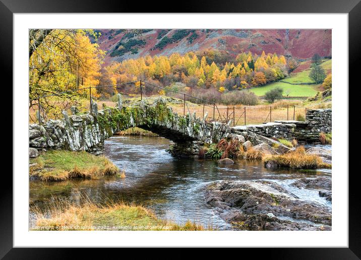 Slater Bridge in Autumn, Little Langdale Framed Mounted Print by Photimageon UK