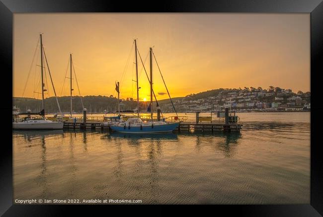 Serene Dartmouth Sunrise Framed Print by Ian Stone
