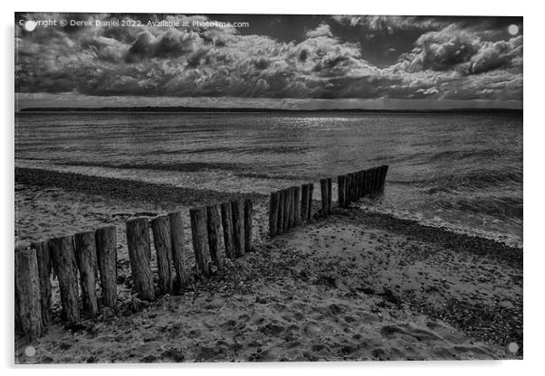 Solents Dramatic Coastline Acrylic by Derek Daniel