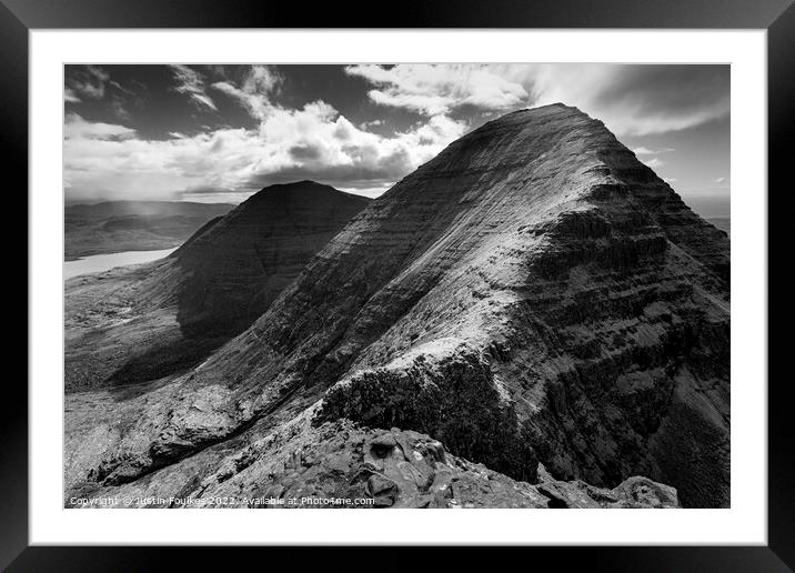 Beinn Alligin, Torridon, Scottish Highlands Framed Mounted Print by Justin Foulkes