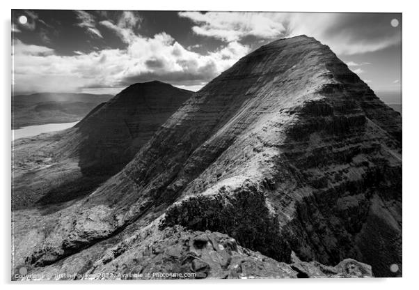 Beinn Alligin, Torridon, Scottish Highlands Acrylic by Justin Foulkes