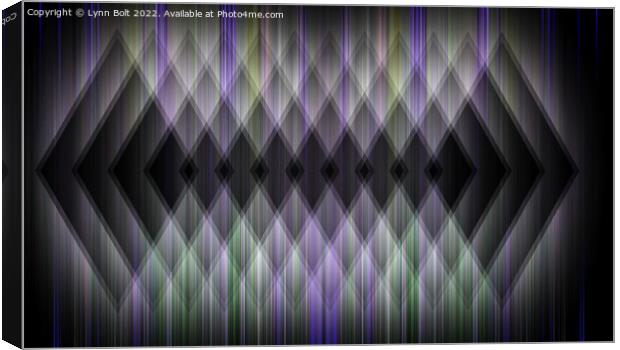 Hypnotic Purple and Black Canvas Print by Lynn Bolt
