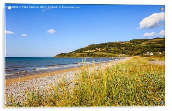 Llanddona Beach Anglesey Wales Acrylic by Pearl Bucknall