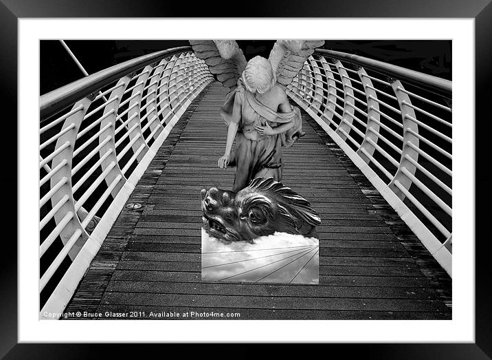 THE BRIDGE OF DREAMS Framed Mounted Print by Bruce Glasser